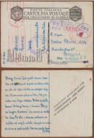 WW II ITALY-SERBIA-GERMANY, RED CROSS-POW CAMP CENSORED CARD P.M.3400-BELGRADE 1942 RARE!!!!! - Other & Unclassified