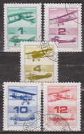 Aviation - Brandenburg C I - Biplan Gerle 13 - HONGRIE - UFAG C1 - Avions Anciens Hongrois - 459-460-461-462-463 - 1988 - Used Stamps