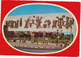 1977 IRAQ/IRAK - BAGHDAD,Tahrir Square, Liberty Monument , Freedom Monument ,  Vintage Old Postcard - Irak