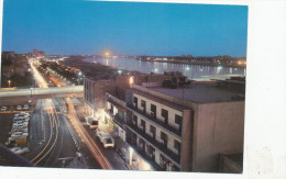 Baghdad IRAQ, Abu-Nawas Street At Night,old Postcard - Irak