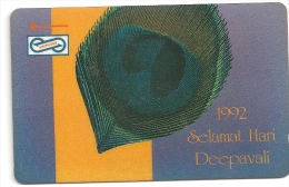 Malaysia (Uniphonekad) - Hari Deepavali 1992, 30MSAA, 1992, 500.000ex, Used - Malasia