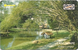 Malaysia (Uniphonekad) - Landscape Kuala Lumpur, 52MSAF, 1993, 600.000ex, Used - Malasia