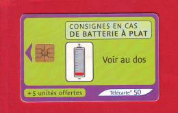 803 - Telecarte Publique Batterie (F1139) - 2001