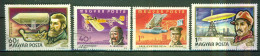 Pionniers De L'aviation - HONGRIE - D. Schwarz, Santos Dumont - Louis Blériot, J. Alcok - N° 401-402-414-415 -1977 - Usado