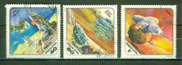 Science Fiction - HONGRIE - Station Sur La Lune, Etablissement Luna, Phobos - N° 407-408-409 - 1978 - Used Stamps