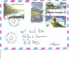 Polynésie ( Lettre De 1994 De Papeete Vers La France à Voir) - Covers & Documents