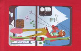822 - Telecarte Publique Les Cabines 2 Telepherique (F1154) - 2001