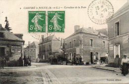 CPA - CHEVIRE-le-ROUGE (49) - Aspect Du Carrefour De La Poste En 1910 - Andere Gemeenten