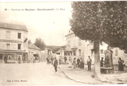 SERAINCOURT - La PLACE - AUBERGE - FONTAINE  - Carte Ancienne BEAU PLAN - Seraincourt