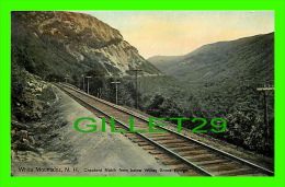WHITE MOUNTAINS, NH - CRAWFORD NOTCH FROM BELOW WILLEY BROOK BRIDGE - PUB. BY CHISHOLM BROTHERS - - White Mountains