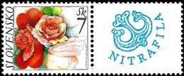 Slovakia - 2003 - Greeting - Nitrafila Exhibition - Mint Stamp With Personalized Coupon - Neufs