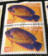 South Africa 2000 Fish Centropyge Bispinosus 1r X2 - Used - Used Stamps