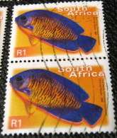 South Africa 2000 Fish Centropyge Bispinosus 1r X2 - Used - Usados