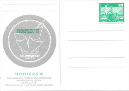 Germany (DDR)  1978 Postkarte  (*) Mi.P83b  "Sozphilex 78"  See Scans - Postcards - Mint