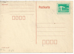 Germany (DDR)  1990 Postkarte  (*) Mi.P89  "Bauwerke"  See Scans - Postcards - Mint