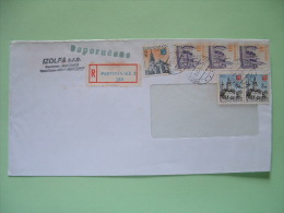 Slokakia 1996 Registered Cover From Partizanske - Church - Lettres & Documents