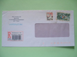 Slokakia 2001 Registered Cover From Hrnciarovce N. Par - Church - Flags - Cartas & Documentos