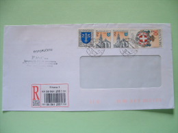 Slokakia 2001 Registered Cover From Trnava - Church Arms Oak Seeds - Postal Agreement With Order Of Malta - Cartas & Documentos