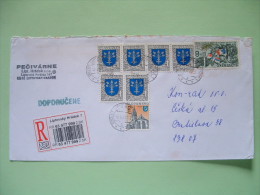 Slokakia 2001 Registered Cover To Bratislava - Church - Arms Oak Seeds - Flags - Covers & Documents