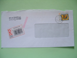 Slokakia 2001 Registered Cover From Bratislava - UPU 125 Th Anniv. - Briefe U. Dokumente