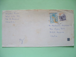 Slokakia 1995 Cover To Italia - Ice Hockey Bratislava 95 - Church - Lettres & Documents