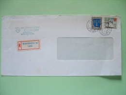 Slokakia 2003 Registered Cover From Bratislava - Castle - Arms Oak Seeds - Covers & Documents