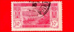 COSTA D´AVORIO - Africa Occidentale Francese - AOF - 1926 - Laguna Di Ebrié - 10 - Gebraucht