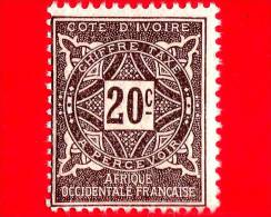 COSTA D'AVORIO - Africa Occidentale Francese - AOF - 1914 - Segnatasse - Chiffre Taxe - 20 - Nuevos