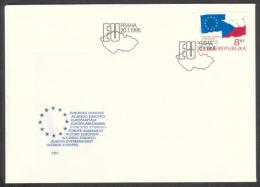 Czech Rep. / First Day Cover (1995/03) Praha: European Association Agreement Czech Republic To European Union (flags) - Geography