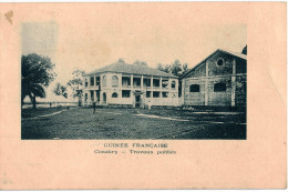 Carte Postale Ancienne De GUINEE - CONAKRY - TRAVAUX PUBLICS - Guinée