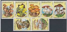 1985 BURKINA FASO 676-81+ PA 311** Champignons Série Complète - Burkina Faso (1984-...)