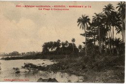 Carte Postale Ancienne De GUINEE - KONAKRY - LA PLAGE A CAMAYENNE - Guinée