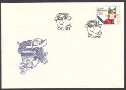 Czech Rep. / First Day Cover (1995/09) Praha: Children 1995 (children´s Day), Painter: Josef Palacek (cat) - Marionnetten