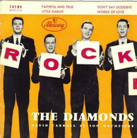 EP 45 RPM (7")  The Diamonds  "  Faithful And True  " - Rock