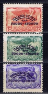 GR+ Griechenland 1944 Mi 490-92 Mnh Flugpost - Neufs