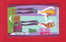 827 - Telecarte Publique Les Cabines 3 Essayage (F1158) - 2001