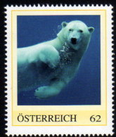 ÖSTERREICH 2011 ** Eisbär, Polar Bear / Ursus Maritimus - PM Personalized Stamp MNH - Vita Acquatica