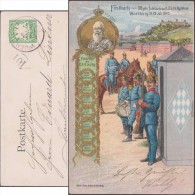 Bavière 1903. Carte Entier TSC. Régiment Royal D'infanterie Wrede, à Würzburg. Campagne De France 1814, Napoléon - Napoléon