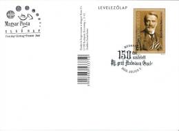 HUNGARY - 2010.Postal Stationery - Count Gyula Andrássy,150th Anniversary Of His Birth  FDC!! - Ganzsachen