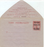 LBON10- ENVELOPPE PNEUMATIQUE CHAPLAIN 60c SURCH. "TAXE REDUITE 50c"  NEUVE - Pneumatici