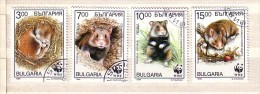 BULGARIA / Bulgarie 1994 WWF- Hamster 4v.- (used) (O) - Usados