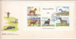 F1514 - IRLANDE IRELAND BF Yv N°4 FDC  CHIENS ( Registered Shipment Only ) - FDC