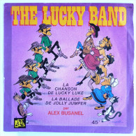 Disque Vinyle 45T THE LUCKY BAND - LA CHANSON DE LUCKY LUKE - ADES 1192 - Pochette MORRIS 1984 - Records