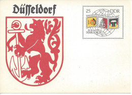 Germany (DDR)  1990  Postkarte  (*) Mi.P106  "Briefmarkenausstellunf Der Jugen, Dusseldorf" - Postcards - Mint