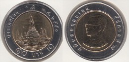 Tailandia 10 Baht 2007 Bimetallic KM#227 - Used - Tailandia