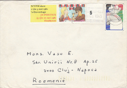23745- CHILDRENS, BRIDGE OLYMPIAD, STAMPS ON COVER, 1981, NETHERLANDS - Lettres & Documents