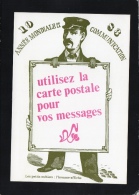 ILLUSTRATEUR JM PETEY PETIT  METIER L'HOMME AFFICHE AVEC DÉDICACE 1983 ANNÉE MONDIALE DE LA COMMUNICATION - Petey