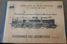 Diagrammes Des Locomotives – Présentation Provisoire Dépôt De Mulhouse-Nord - Railway & Tramway