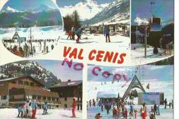 Cpm 73487 Val Cenis Mosaique De Sites Le Départ Des Pistes De Lanslebourg Et Lanslevillard - Val Cenis