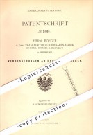 Original Patent - Gummiwaaren-Fabrik Boeger, Koebig & Bergeon In Gelnhausen , 1879 , Druckschläuche , Frankfurt !!! - Gelnhausen